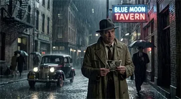 HunyuanVideo showcase Noir Detective Rainwalk