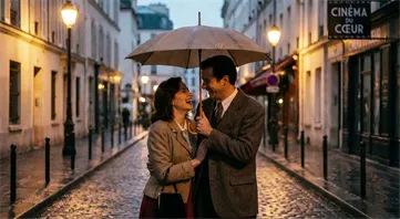 HunyuanVideo showcase Vintage Rain Romance